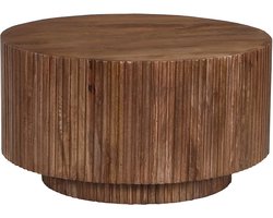Salontafel Jeroom Lichtbruin - Rond - 70x70 - Hoogte 38 cm