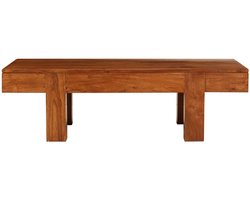 Salontafel | Koffietafel | Woonkamertafel | Bijzettafel 100x50x30 cm massief acaciahout met honingafwerking