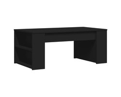 Salontafel | Koffietafel | Woonkamertafel | Bijzettafel 102x50x45 cm bewerkt hout zwart