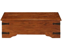 Salontafel | Koffietafel | Woonkamertafel | Bijzettafel 110x55x35 cm massief acaciahout met honingafwerking