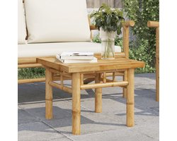 Salontafel | Koffietafel | Woonkamertafel | Bijzettafel 45x45x35 cm bamboe