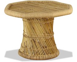 Salontafel | Koffietafel | Woonkamertafel | Bijzettafel achthoekig 60x60x45 cm bamboe