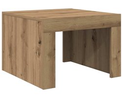 Salontafel | Koffietafel | Woonkamertafel | Bijzettafel artisanaal eikenkleurig Bewerkt hout