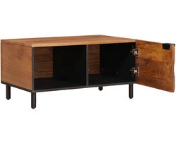 Salontafel | Koffietafel | Woonkamertafel | Bijzettafel Bruin 80 x 50 x 40 cm Massief Mango Hout