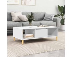 Salontafel | Koffietafel | Woonkamertafel | Bijzettafel Wit 102 x 55 x 35 cm