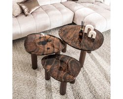 Salontafel L Eclips - Koper antiek finish