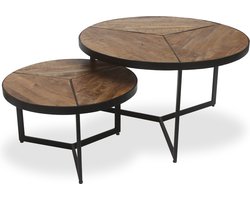 Salontafel 'Laveu' 2-delig Mango Hout