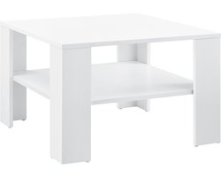 Salontafel Leiden vierkant 60x60x40 wit