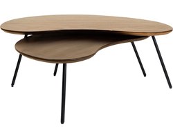 Salontafel Ludo Bruin - Organisch - Set van 2