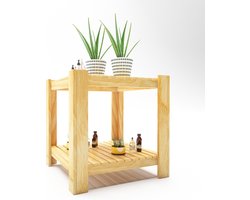 Salontafel Malax 45x54x54 cm houtkleurig