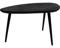 Salontafel Manon Zwart 80 x 50 cm - Organisch - Japandi