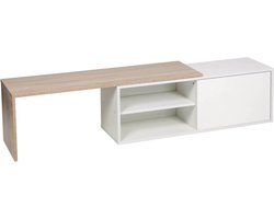 Salontafel "Melinda" - Wit / eiken