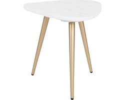 Salontafel Milou - Marmer - 40 cm - Goud