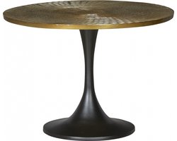 Salontafel Monaco - Metaal - Goud - Salontafel Rond - 61x41x61 cm (BxHxD)