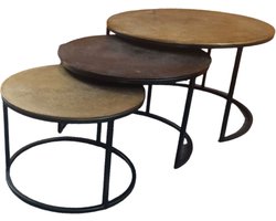 Salontafel naturel | xaro | rond | 35(h) x aro cm