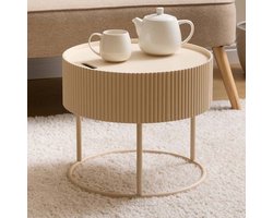 Salontafel Ø 45 cm Mirefleur Beige
