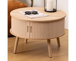 Salontafel Ø 60 cm Agatha Hout