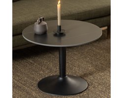 Salontafel Ø 60 cm Jayden Keramiek Zwart