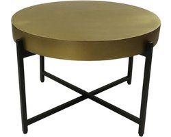 Salontafel - ø70x50- Goud/zwart - Metaal