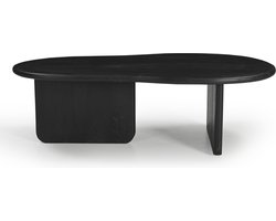 Salontafel Organisch 130cm - Zwart Mangohout - Sira - Giga Meubel