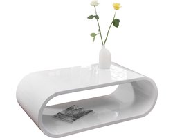 Salontafel Ramona Wit - MDF - Overig - 120x60cm - Hoogte 40 cm