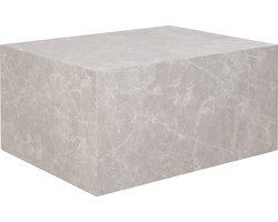 Salontafel Rechthoek Marmerlook - Gewicht 18kg - 80x60x40cm