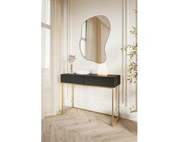 Salontafel Rechthoekig 90x60x45 cm – Moderne Koffietafel met Lamellen, Opbergrek & Houtlook – beton steel black – Pauwhome