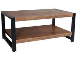Salontafel rechthoekig walnoot mangohout 100cm Lotus side table duurzaam massief hout mango bijzettafel