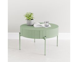 Salontafel Rill rond Ø60 cm mintgroen [en.casa]
