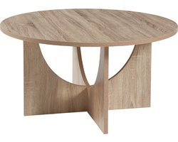Salontafel Rindal rond eikenkleurig 80x41,5 cm [en.casa]