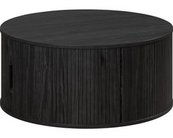 Salontafel - Rond - MDF - Zwart - Essential - Diameter 80 cm Hoogte 36 cm - RONIN