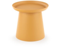 Salontafel Rond Oranje – 90x90x46 cm – Modern Minimalistisch – Kunststof – Onderhoudsvriendelijk – Voor Woonkamer & Lounge