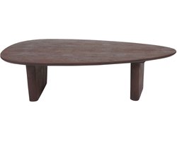 Salontafel Rudo 135 x 75 cm - Espresso Mangohout - Organisch - Japandi