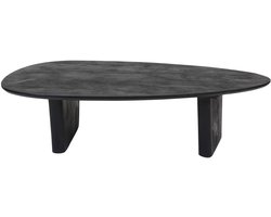 Salontafel Rudo 135 x 75 cm - Zwart Mangohout - Organisch - Japandi
