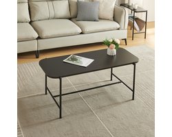 Salontafel Samnanger 110x50x45 cm zwart [en.casa]