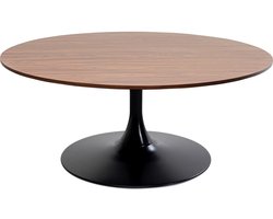 Salontafel Schickeria 110cm walnoot en zwart Kare Design