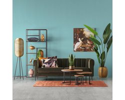 Salontafel (Set 3 stuks) Bemmel - Mangohout - Naturel - Rond