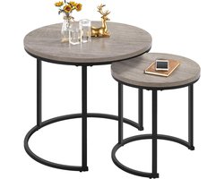 Salontafel Set - Bijzettafel Set - Woonkamer Decoratie - Nesting Design - Set van 2 - Grijs