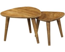 Salontafel Set van 2 Omaha - Mangohout Naturel