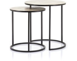 Salontafel Setto brass - small (set van 2) - 41cm / 49cm