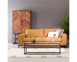 Salontafel Star - Hout - Bruin - 130 x 40 x 35 cm (BxHxD)