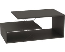 Salontafel - Stijlvol Antraciet - 100x40x50cm - Duurzaam Melamine