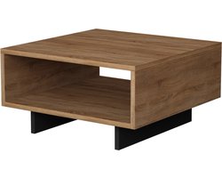 Salontafel - Stijlvol Antraciet & Eiken - 60x32x60cm - Duurzaam Melamine