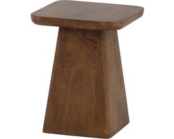Salontafel Stockholm vierkant mangohout 40x40 cm - walnoot