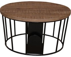 Salontafel Suzy met tijdschriftenhouder 90 cm | Moods