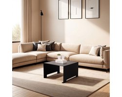 Salontafel Tomas 60 x 60cm, kleur zwart