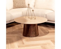 Salontafel Valentino | Rond | Bruin Mangohout