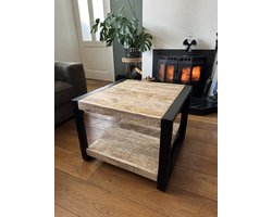 Salontafel - Vierkant - 60x60CM - Zware Kwaliteit - Mangohout