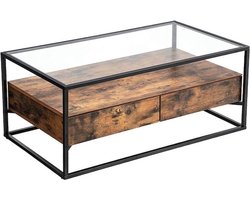 Salontafel Wave - Glas - 120x60x45