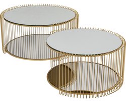 Salontafel Wire Double messing (2/Set) Kare Design